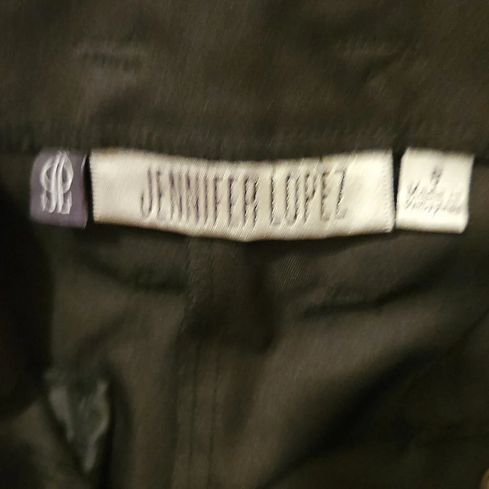 Jennifer Lopez paperbag waist tuxedo shorts